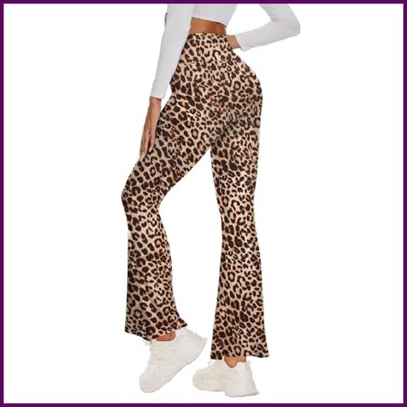 High Waist Flare Yoga Pants Soft Bootcut Leggings Tall Long - Picture 3 of 8